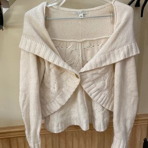 Cropped shawl cardigan